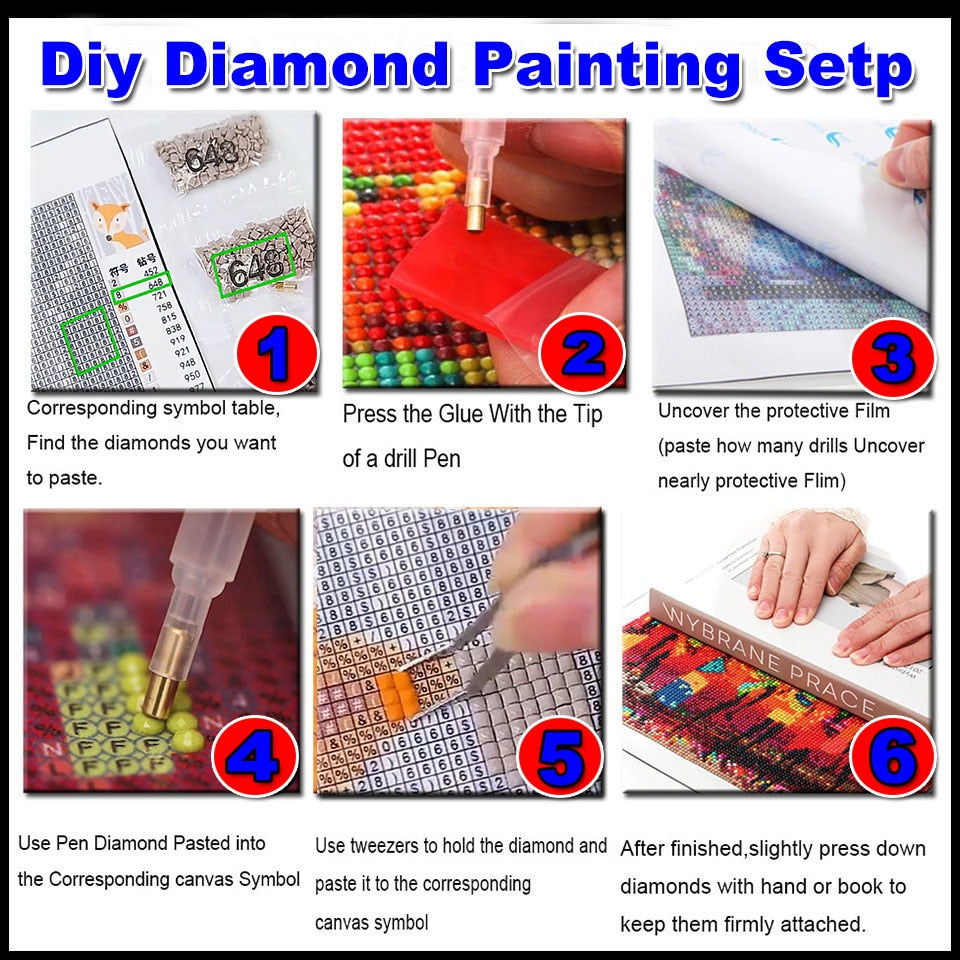 DIY Sci Fi Diamond Painting Kit, Space Wars, Full Round/Square