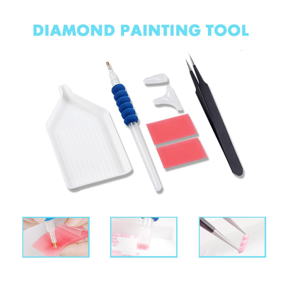 Shiny Pink Volkswagen - Car Diamond Painting Kit, Full Round/Square 5D–  Diamond Paintings Store