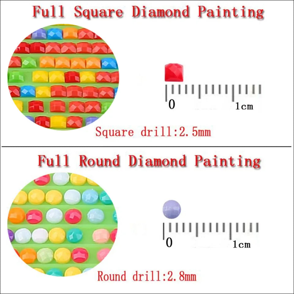 5D DIY Full Square Round Diamond Painting Dog Diamond Embroidery