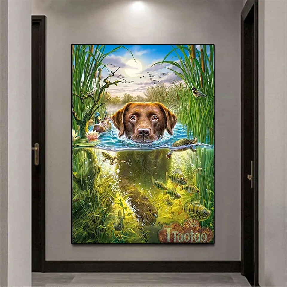 Duck Hunting Diamond Painting Kit with Free Shipping – 5D Diamond Paintings