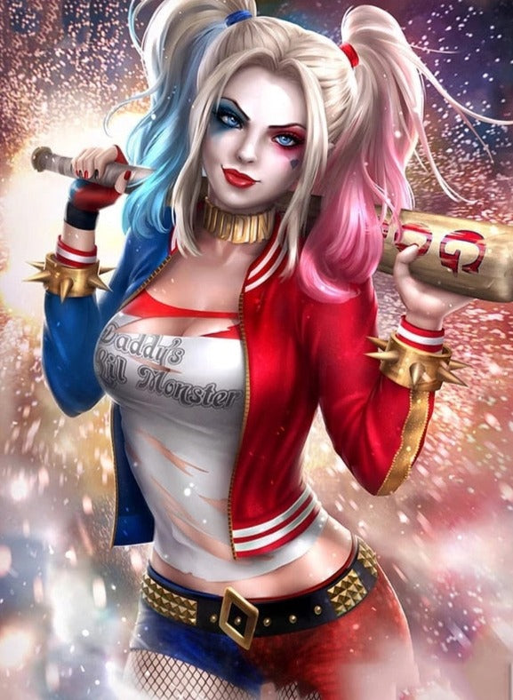 Harley quinn deals painting.