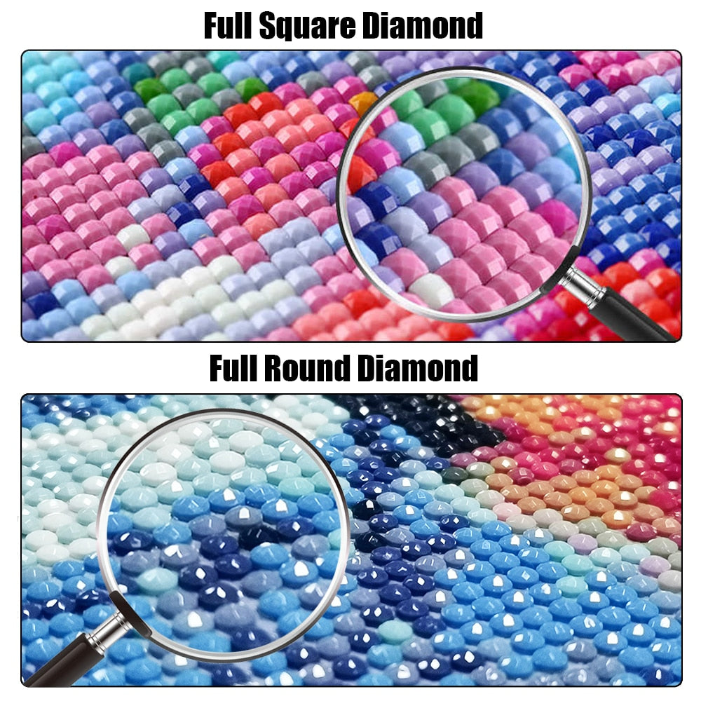 DIY Sci Fi Diamond Painting Kit, Space Wars, Full Round/Square Diamonds