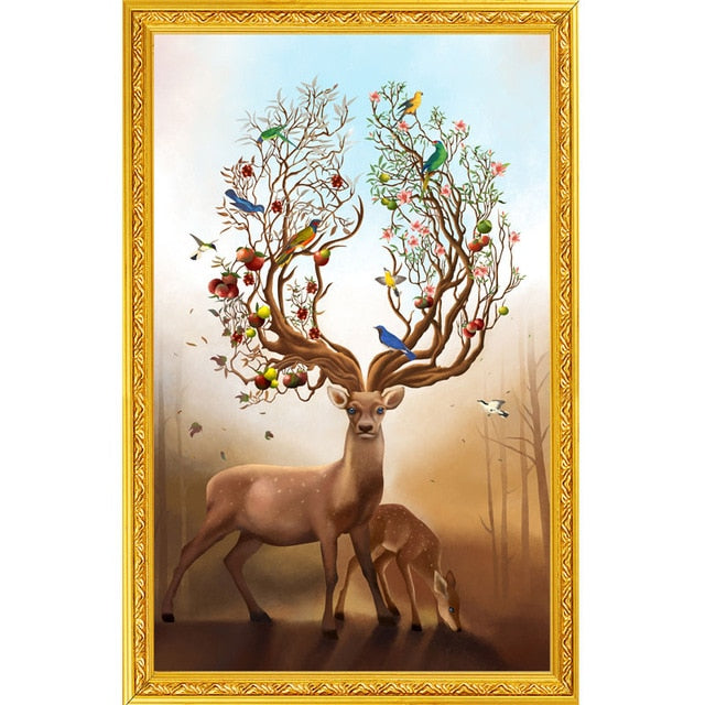 Majestic Deer Diamond Painting Kit, 15 Patterns to Choose, On Sale– Diamond  Paintings Store