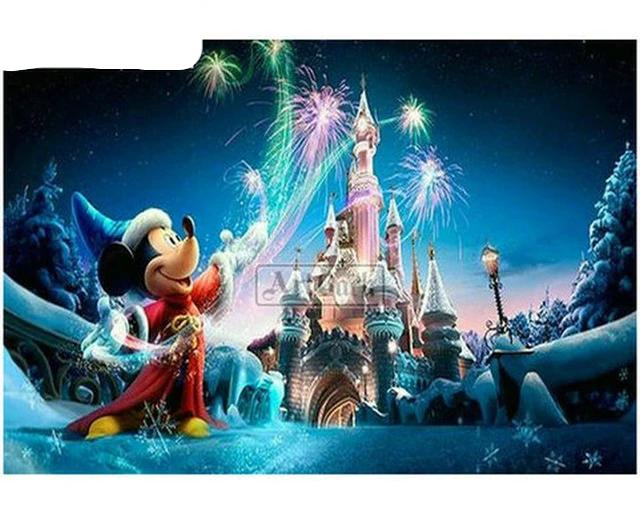 Diamond painting Disney Mickey, Magic Castle- full square / round drill new  arrival