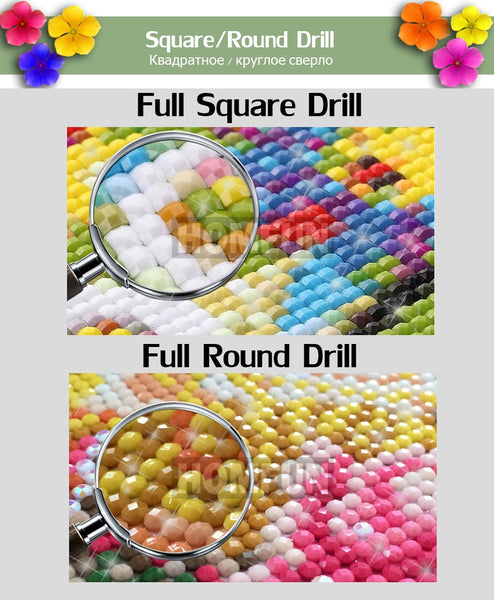 Diamond Paintings, Colorful Fairy Moon - Fantasy Diamond Painting, Full Square/Round 5D Diamonds