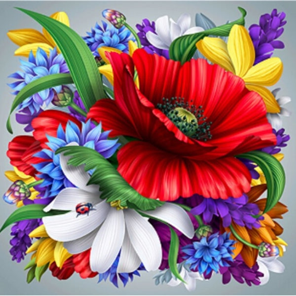 Diamond Paintings, Brilliant Flower Designs - Floral Diamond Painting, Full Square/Round 5D Diamonds