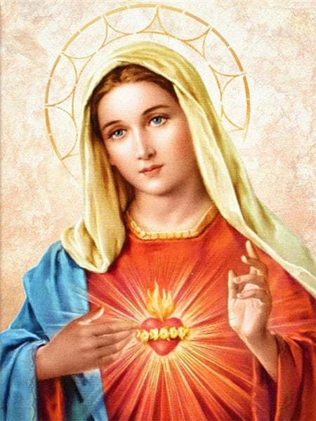 Diamond Paintings, Virgin Mary And Jesus Portraits - Religious Diamond Painting, Full Round/Square 5D Diamonds