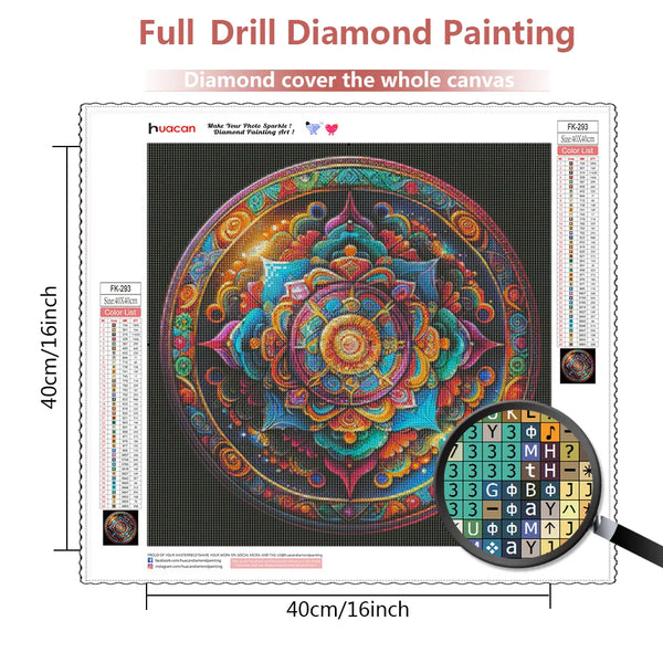 Diamond Paintings, Intricate Mandala - Abstract Diamond Painting, Full Round/Square Drill 5D Diamonds