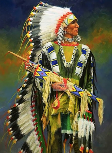 Diamond Paintings, Proud Indian Chief - Native American Diamond Painting, Full Round/Square 5D Diamonds