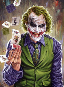 Diamond Paintings, Heath Ledger The Joker Diamond Painting - Full Round/Square 5D Diamonds