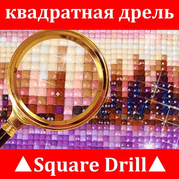Diamond Paintings, 5D DIY Cartoon Diamond Painting - Full Round Square Drill Diamonds, Cartoon Princess Decoration