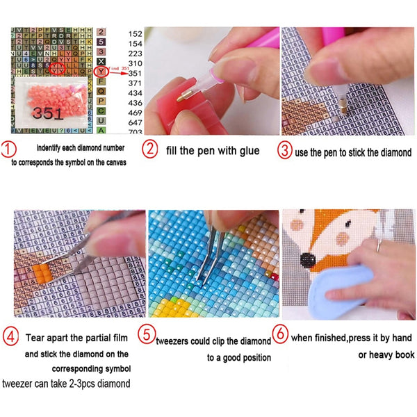 Diamond Paintings, Cheshire Cat Diamond Art - DIY Cartoon Diamond Painting, Full Round/Square Rhinestone Embroidery