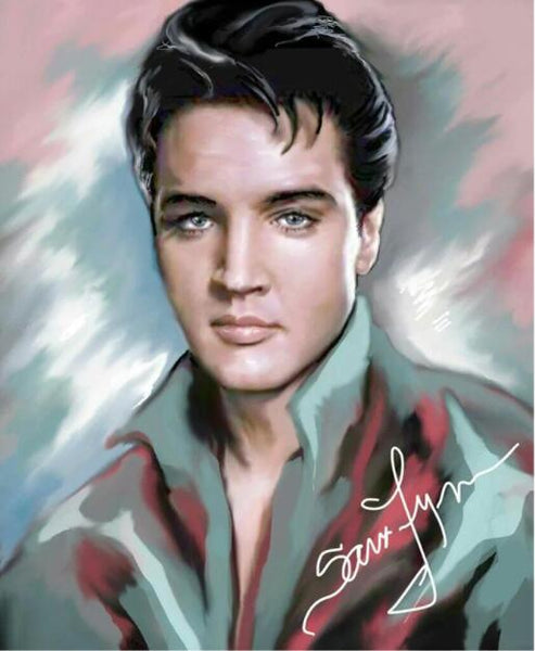 Diamond Paintings, Elvis Presley Diamond Painting, 5D Round/Square Diamonds - DIY Portrait Diamond Painting