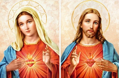Diamond Paintings, Virgin Mary And Jesus Portraits - Religious Diamond Painting, Full Round/Square 5D Diamonds