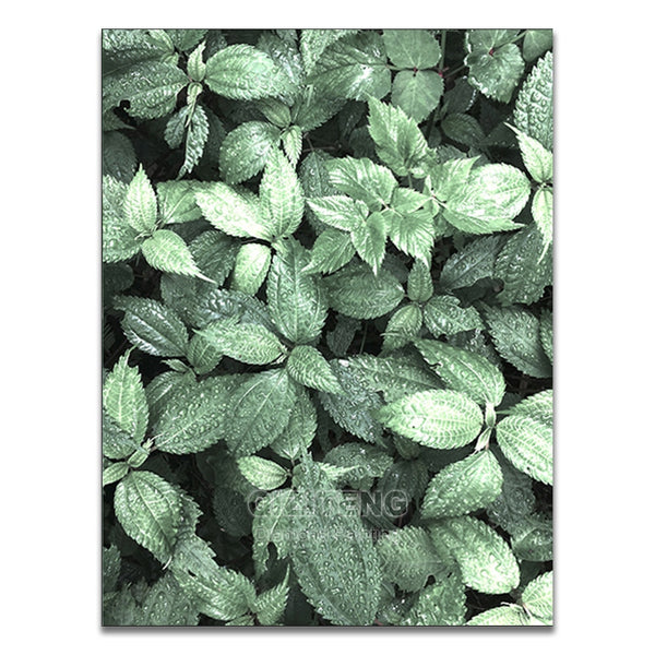 Diamond Paintings, Modern Floral Diamond Painting - Full Round Diamonds - Green Flowers/Plants
