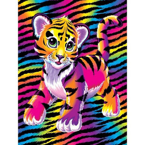 Bengal Tiger Cub | Animal Cartoon Diamond Painting | Full Square/Round Drill 5D Rhinestones | DIY Diamond Painting | Cross Stitch Embroidery -Diamond Painting Kits, Diamond Paintings Store