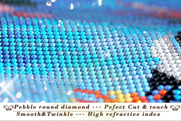 Electric Flower Floral Diamond Painting | Special Shape Diamond Painting | Magic Round - Pebble Round - Full Square Diamonds | DIY Diamond Kit -Diamond Painting Kits, Diamond Paintings Store