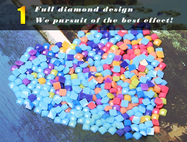 Rainbow Spiral Abstract Diamond Painting | Special Shape Diamond Painting | Magic Round - Pebble Round - Full Square Diamonds | DIY Diamond Kit -Diamond Painting Kits, Diamond Paintings Store