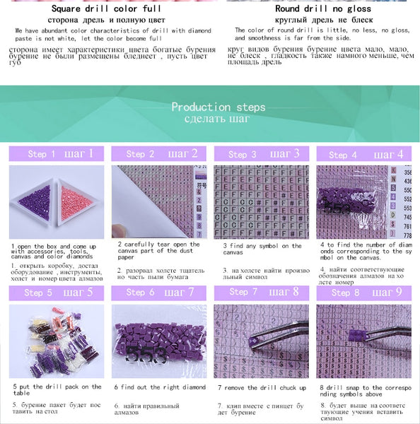 Full Drill Square 5D Diamond | DIY Animal Diamond Painting | Cat Face Rhinestone Embroidery | Cat Eyes Mosaic Painting -Diamond Painting Kits, Diamond Paintings Store