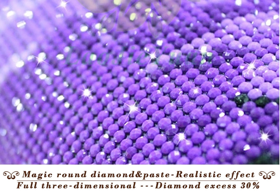 Butterfly Purple Eye 5D Diamond Painting Kit DIY Full Drill