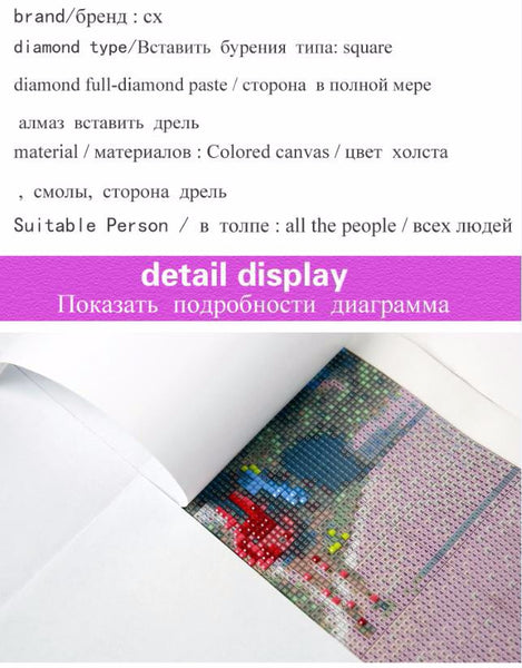 Flower Rhinestone Kit | White Rose Diamond Painting | 5D Full Square | Floral DIY Diamond Embroidery -Diamond Painting Kits, Diamond Paintings Store