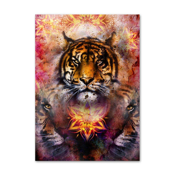 5D DIY Lion Wolf Tiger Diamond Painting | Animal Diamond Wall Art | Colorful Wild Animal | Mosaic Full Square Diamond Painting -Diamond Painting Kits, Diamond Paintings Store