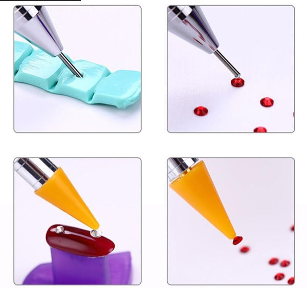 DIY Diamond Painting Pen Tool | Diamond Painting Accessory | Double Head Point Drill Pen | Rhinestone Embroidery Tool -Diamond Painting Kits, Diamond Paintings Store