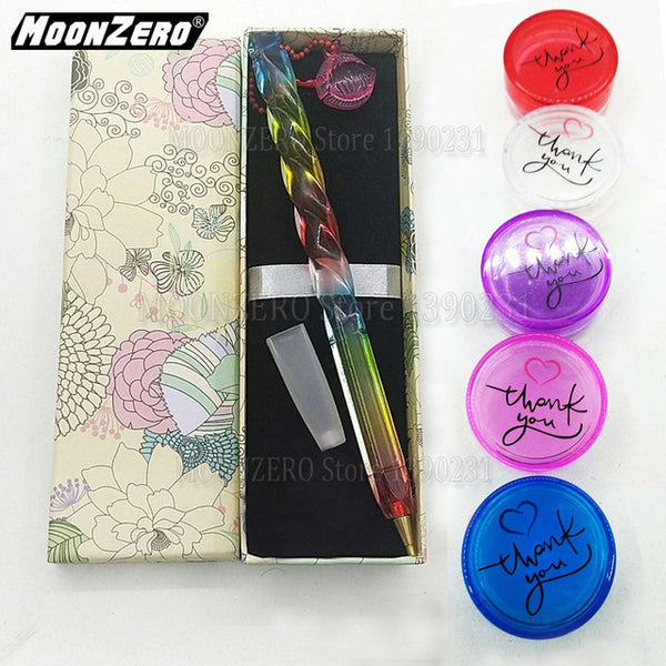 New Rainbow Color Pen | Chain Embroidery | Diamond Painting Pen -Diamond Painting Kits, Diamond Paintings Store