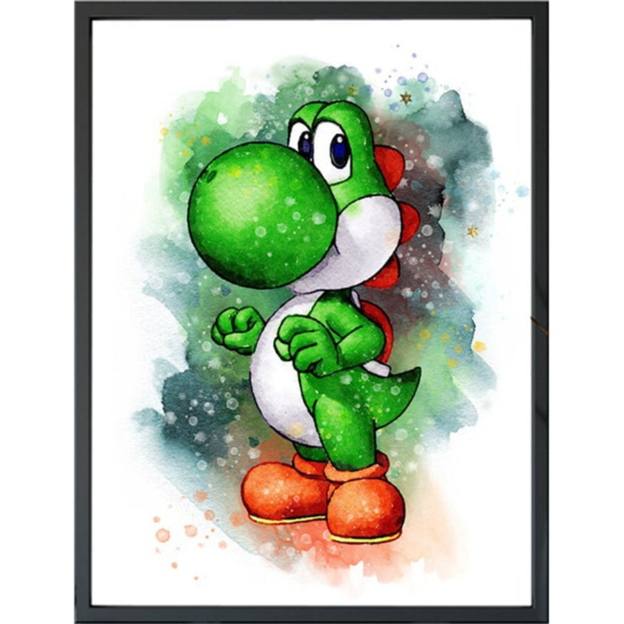 DIY Cartoon Diamond Painting Kit | Super Mario Bros Character | Yoshi  Diamond Painting | Super Mario Bros Dragon