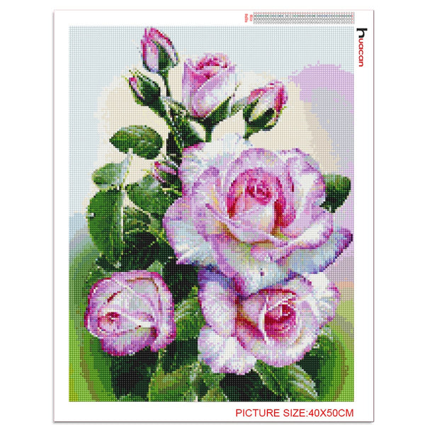 Beautiful Colored Roses | Floral Diamond Painting Kit | Full Round/Square Drill 5D Rhinestones Embroidery | DIY Diamond Kit -Diamond Painting Kits, Diamond Paintings Store