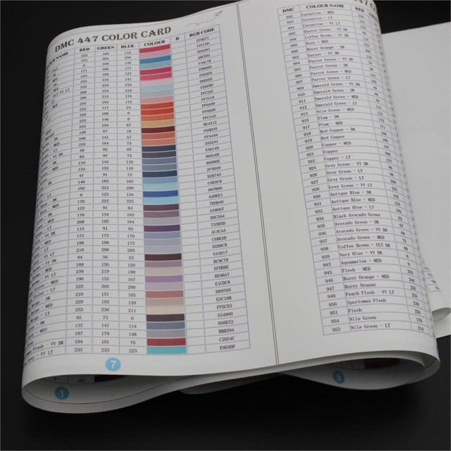 Square/Round Diamond Color ID Card | Rhinestone Embroidery Color Code Book | Full Range Color Code Book | Diamond Painting Accessory -Diamond Painting Kits, Diamond Paintings Store
