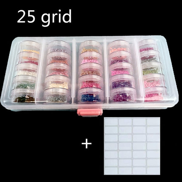 Diamond Painting Accessories | 64pc Transparent Accessory Container | DIY Rhinestone Embroidery Tools -Diamond Painting Kits, Diamond Paintings Store