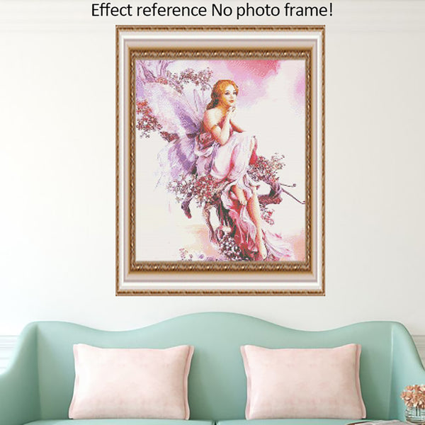 DIY Religious Diamond Kit | Angel With Doves | Square/Round Drill 5D Diamonds | Heaven Bird Wings -Diamond Painting Kits, Diamond Paintings Store