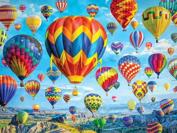 Scenic Diamond Painting | Hot Air Balloon Diamond Painting | Full Round/Full Square Drill 5D Diamonds | Aviation Mosaic - Diamond Paintings Store