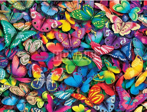 Colored Butterfly Diamond Art Painting | Full Square/Round Drill 5D Diamonds -Diamond Painting Kits, Diamond Paintings Store