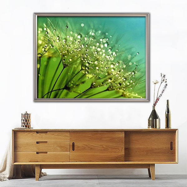 Floral Diamond Painting | Full Square Drill Rhinestone Embroidery | Colorful Flower Diamond Cross Stitch | DIY Dandelion Flower Diamond Painting -Diamond Painting Kits, Diamond Paintings Store