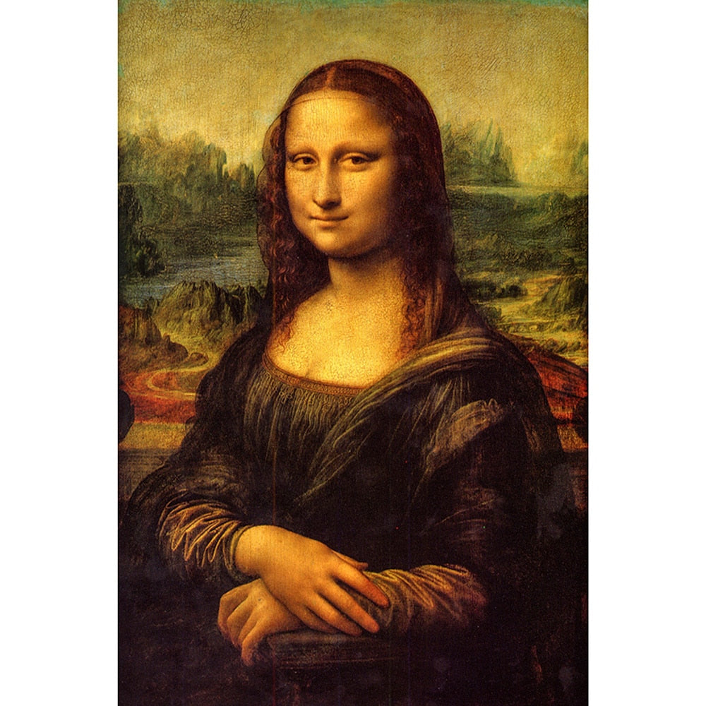 Diamond Paintings, Mona Lisa Diamond Painting Full Square/Round Drill Embroidery Leonardo da Vinci