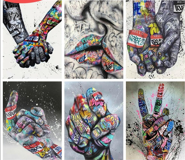 Unique Abstract Diamond Art In 9 Colorful Designs - Diamond Paintings Store