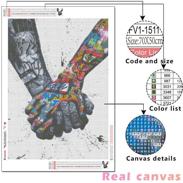 Unique Abstract Diamond Art In 9 Colorful Designs - Diamond Paintings Store