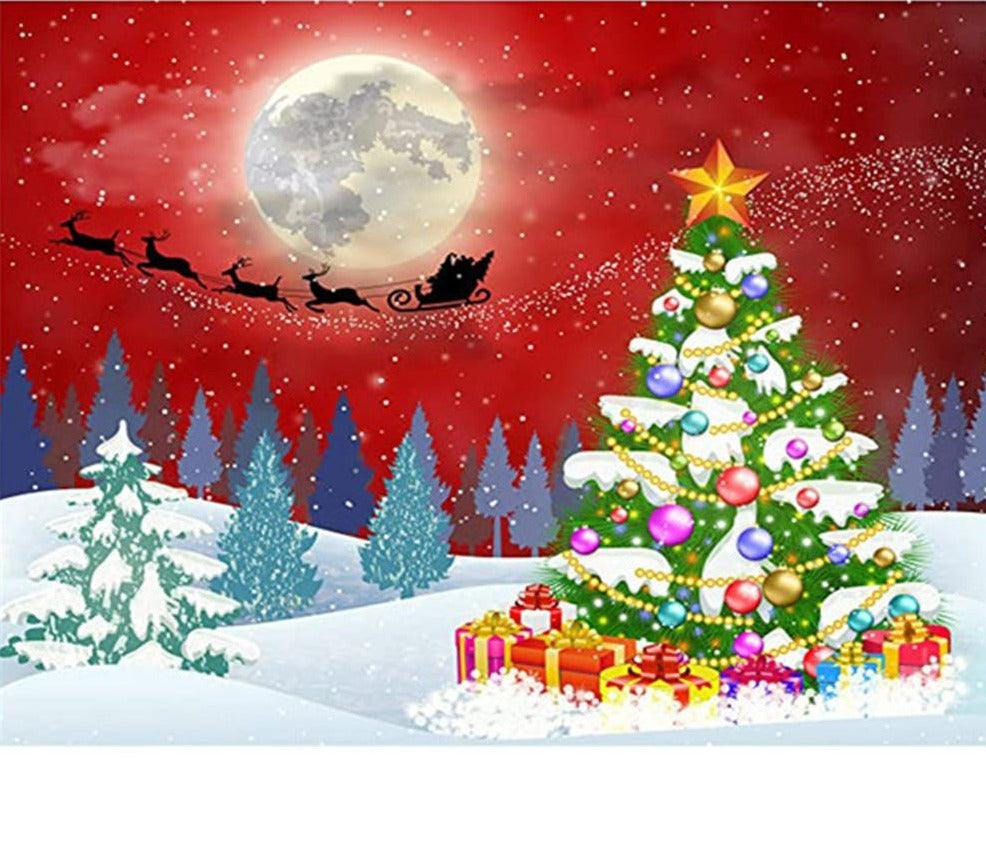 Cute Christmas Diamond Painting, Cartoon Santa Claus