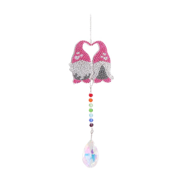 Sun Crystal Wind Chimes, DIY Diamond Pendant Hanging Art - Diamond Paintings Store