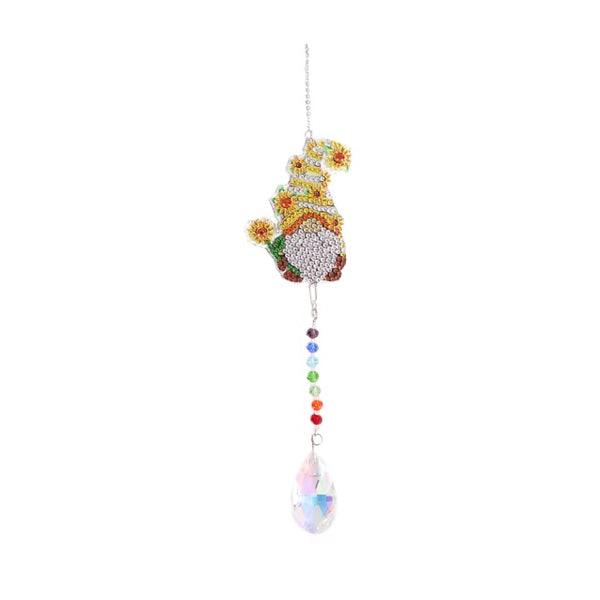 Sun Crystal Wind Chimes, DIY Diamond Pendant Hanging Art - Diamond Paintings Store