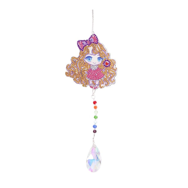 Sun Crystal Wind Chimes, DIY Diamond Pendant Hanging Art - Diamond Paintings Store