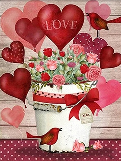 DIY Valentines Day Diamond Painting - 2 Designs - Diamond Paintings Store