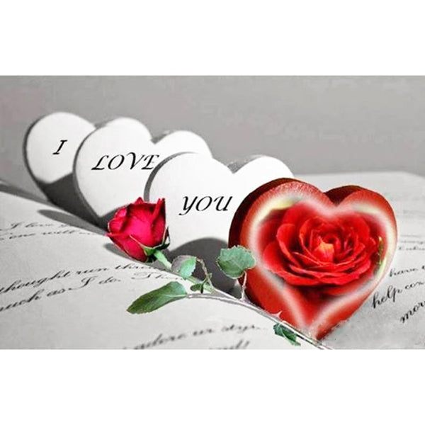 New Valentines Day 5D I Love You Diamond Painting - Diamond Paintings Store
