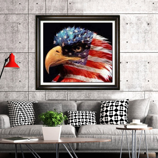 American Flag Eagle 5D DIY Patriotic Diamond Painting - Diamond Paintings Store