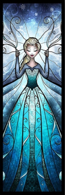 Diamond Paintings, Cartoon Princess Rhinstone Mosaic, 5D Stained Glass Art