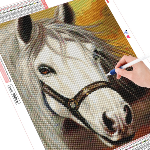Diamond Paintings, Colorful Horses Diamond Art, Full Square Drills, 12 Designs
