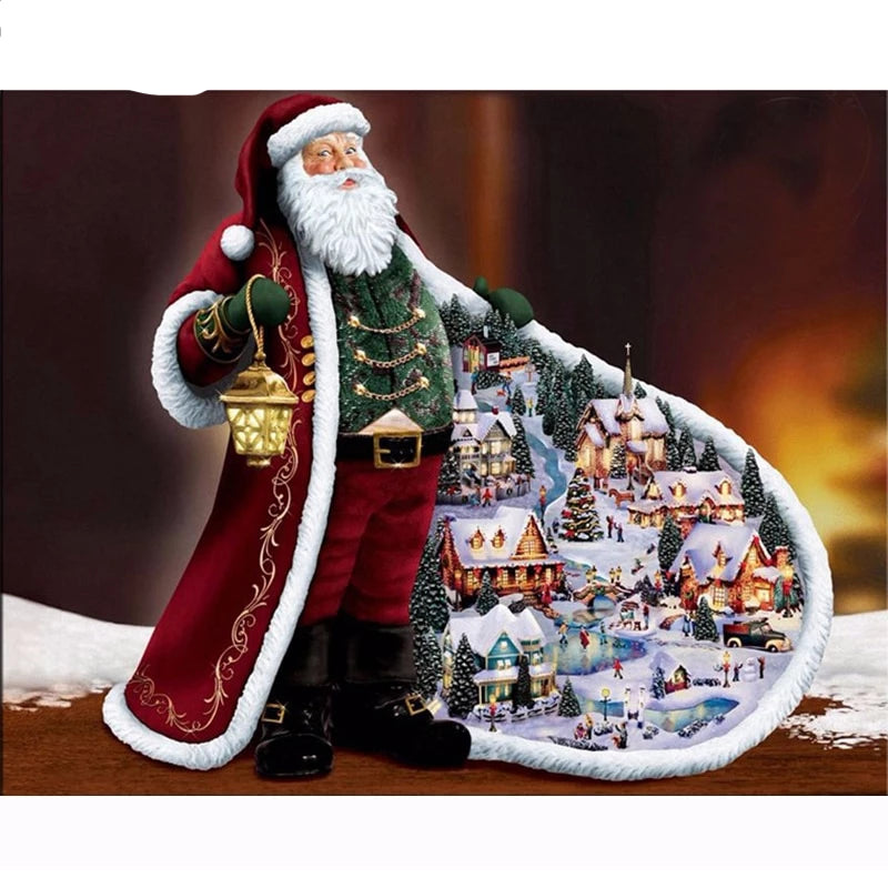 New Christmas, 5D Diamond Painting - Santa's Coming -Diamond Painting Kits, Diamond Paintings Store