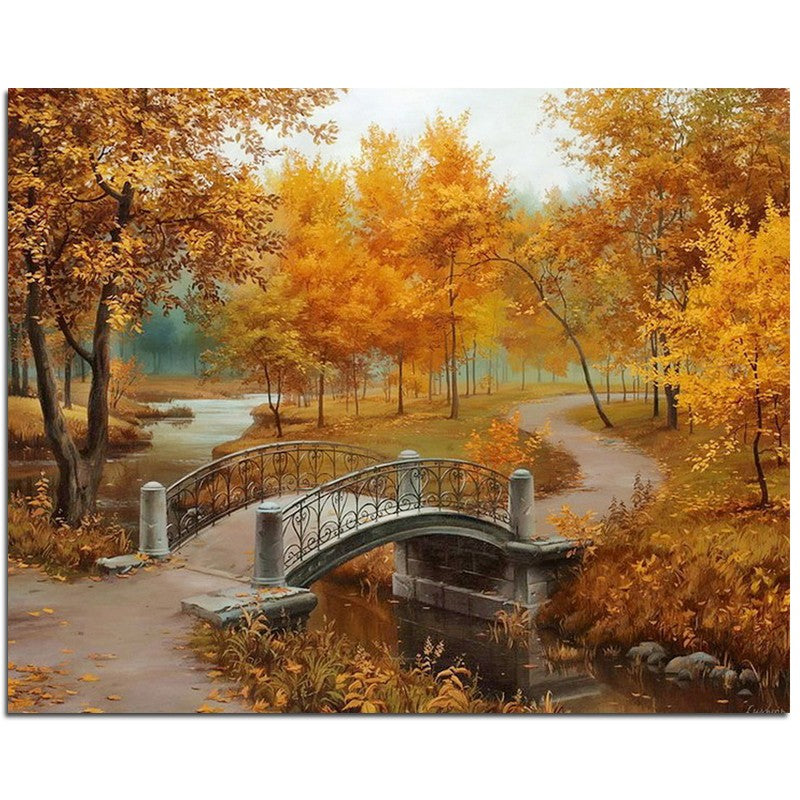 Autumn Bridge – Diamond Art Club